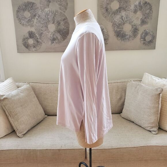 ✨ EILEEN FISHER ✨ Cotton Long Sleeve Pocket Top - [Large, Mauve] - Picture 7 of 14